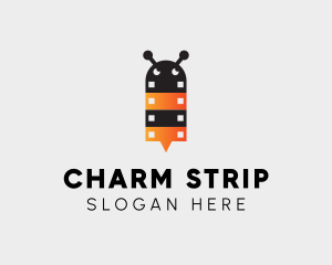 Bee Film Strip  logo design