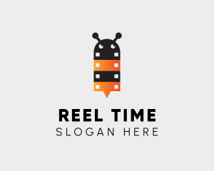 Bee Film Strip  logo design