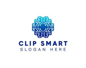 Circuit Brain Ai logo design