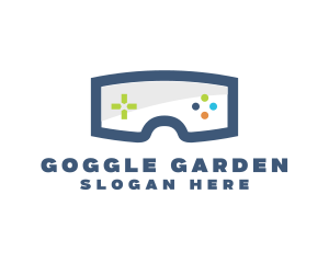 Goggles Game Controls logo design