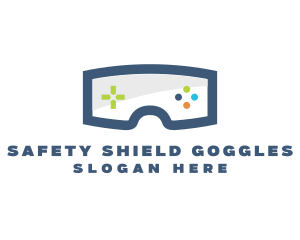 Goggles Game Controls logo design