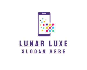 Digital Mobile Phone logo design