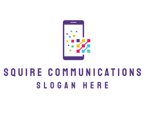 Digital Mobile Phone logo design