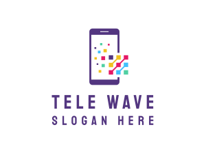 Digital Mobile Phone logo design