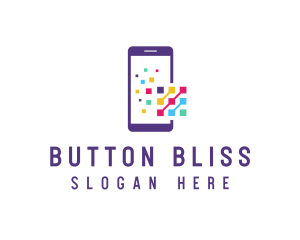 Digital Mobile Phone logo design