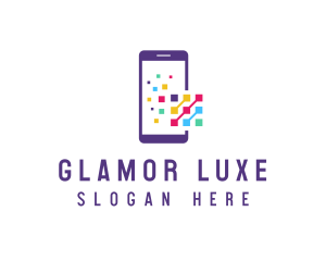 Digital Mobile Phone logo design