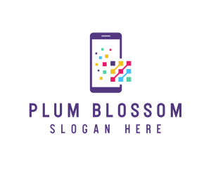 Digital Mobile Phone logo design