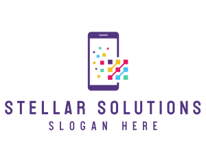 Digital Mobile Phone logo design