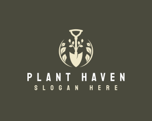 Shovel Plant Landscaping logo design