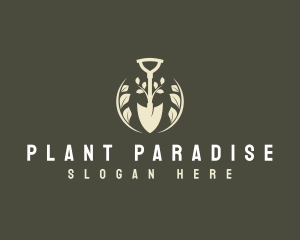 Shovel Plant Landscaping logo design