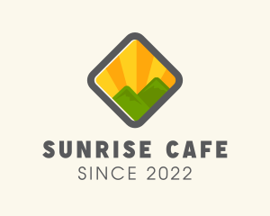 Sunrise Mountain Camp Outdoor  logo design