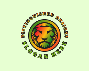 Rasta Lion Jamaican logo