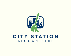 Broom City Cleaning logo design