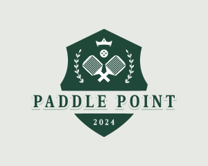 Pickleball Paddle Championship logo design