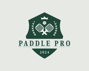 Pickleball Paddle Championship logo design