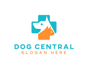 Cat Dog Veterinary logo design