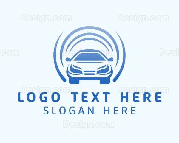 Blue Automotive Car Logo