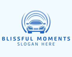 Blue Automotive Car logo