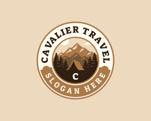 Travel Mountain Camping logo design