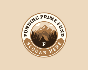 Travel Mountain Camping logo design