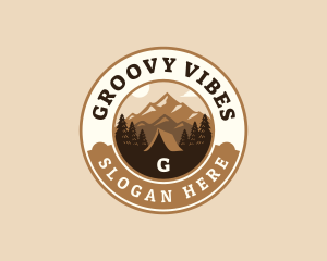 Travel Mountain Camping logo design