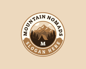 Travel Mountain Camping logo design