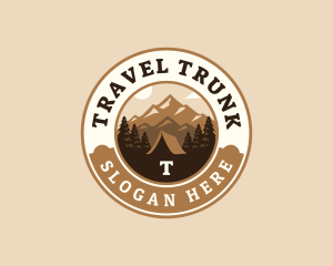 Travel Mountain Camping logo design