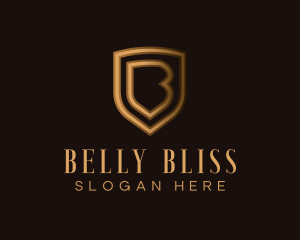 Luxury Shield Crest Letter B logo design