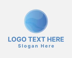 Professional Gradient Wave logo