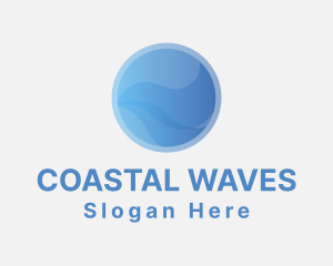 Professional Gradient Wave logo design