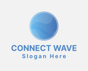 Professional Gradient Wave logo design