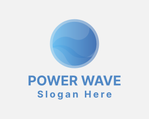 Professional Gradient Wave logo design