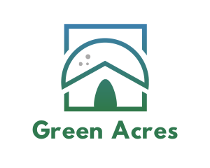 Green Nipa Hut logo design