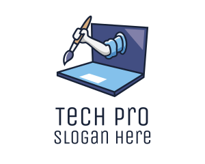 Laptop Digital Painting logo