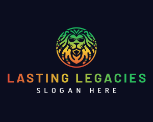 Lion Jamaican Rastafari Logo