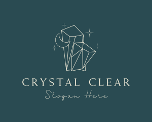 Deluxe Moon Crystal logo design