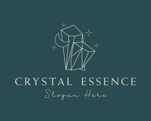 Deluxe Moon Crystal logo design