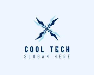 Thunder Cooling Fan logo design