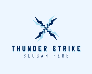 Thunder Cooling Fan logo design