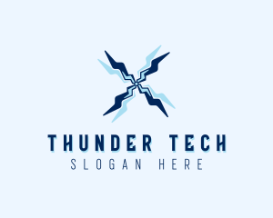 Thunder Cooling Fan logo design