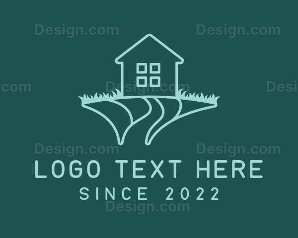 House Lawn Grass Yard Logo