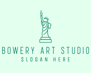 Minimalist Statue of Liberty  logo