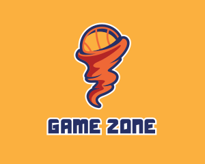 Basketball Sports Tornado  logo