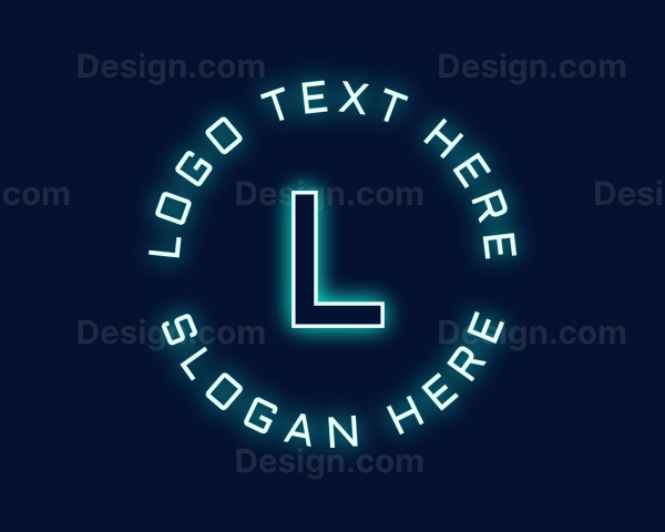 Futuristic Tech Programmer Logo