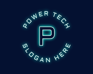 Futuristic Tech Programmer logo