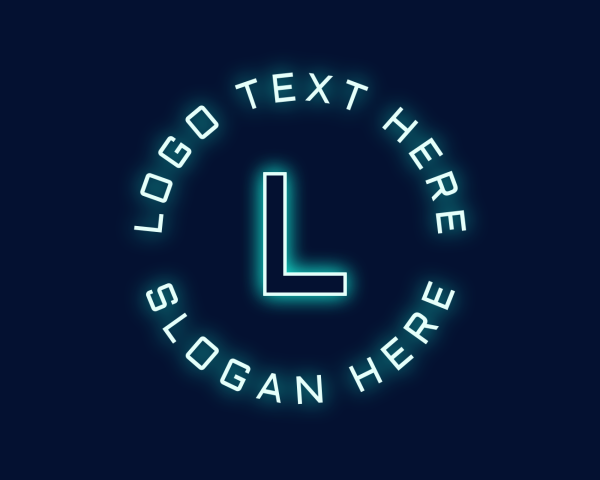 Neon logo example 4