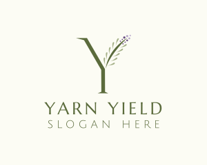 Farm Agriculture Letter Y logo design