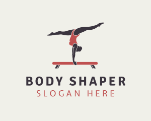 Gymnastics Balance Pose logo design