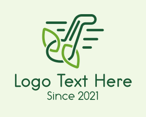Tree - Music Note Leaves Outline logo design