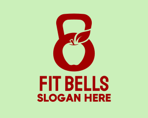 Red Apple Kettlebell  logo design